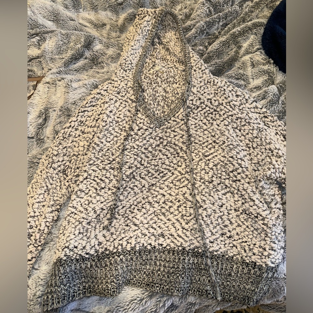 "Miracle" Soft Gray/White Hoodie